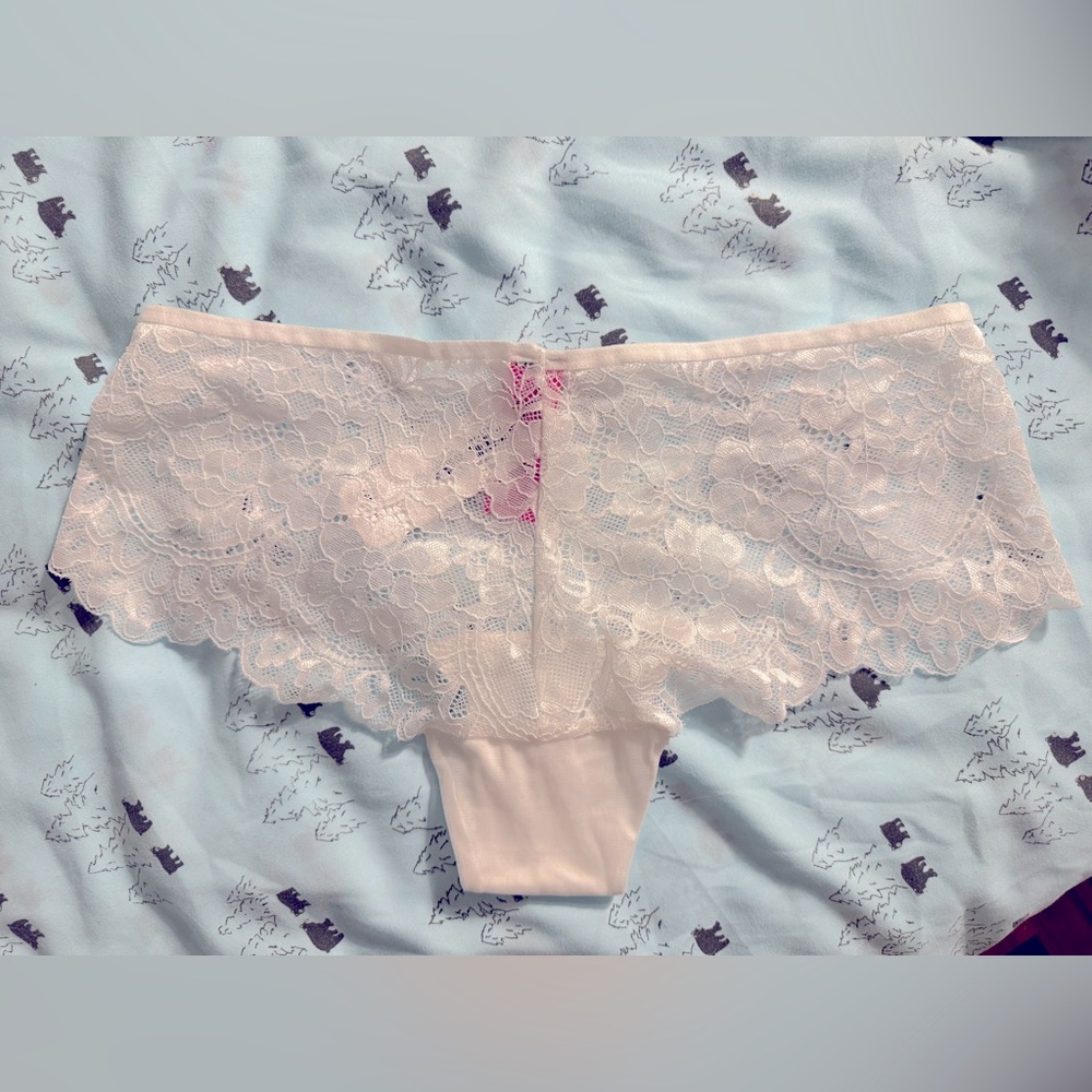 BNWT La Senza white lace panties size small